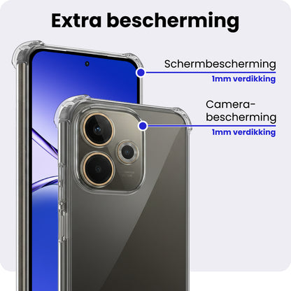 OPPO A5 Pro Hoesje Shockproof Backcover Siliconen - Transparant