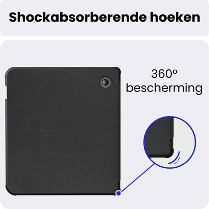 Kobo Sage Bookcase Hoes Shockabsorberend - Zwart