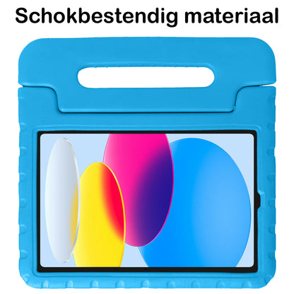 iPad 2022 / 2025 (A16 ) Kinderhoes Shockabsorberend Foam - Blauw