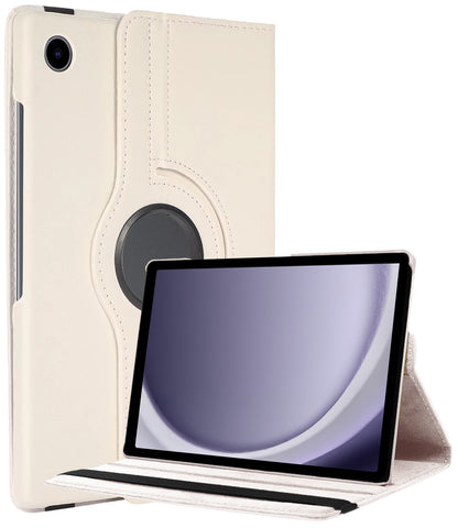 Samsung Galaxy Tab A9 Trifold Bookcase Hoes 360 Graden Draaibaar - Wit