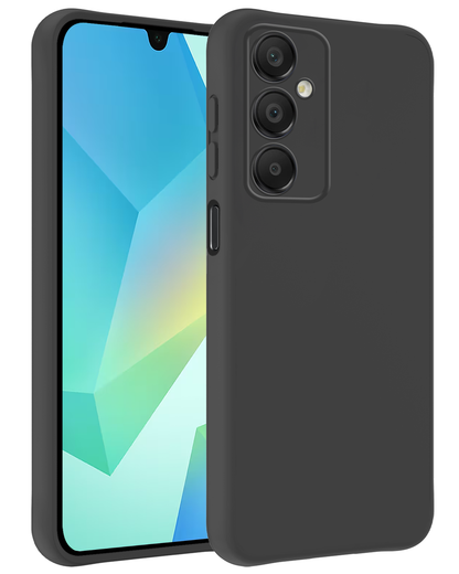 Samsung A16 Hoesje Siliconen Backcover Lichtgewicht - Zwart