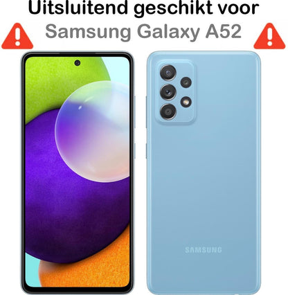 Samsung A52 Hoesje Siliconen Backcover Lichtgewicht - Wit