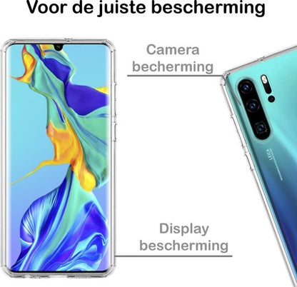 Huawei P30 Pro Hoesje Siliconen Backcover Lichtgewicht - Transparant