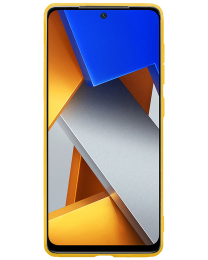 Xiaomi Poco X4 Pro 5G Hoesje Siliconen Backcover Lichtgewicht - Geel