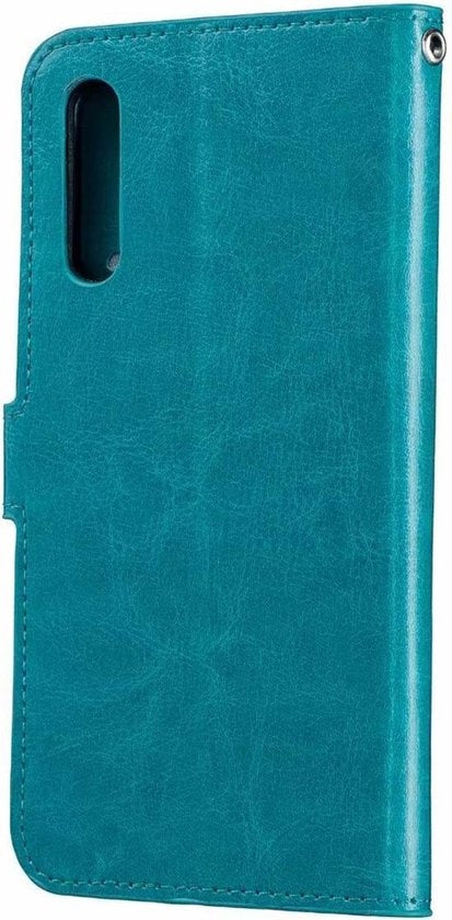 Samsung Galaxy A50 Hoesje Bookcase Cover met Kaarthouder - Turquoise