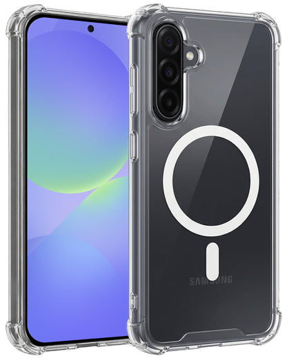 Samsung A36 Hoesje Geschikt voor Magsafe Backcover Shockproof - Transparant