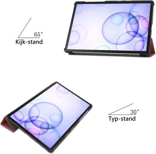 Samsung Galaxy Tab S6 Hoesje Book Case - Donkerrood