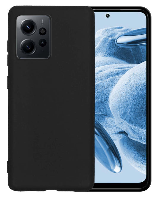 Xiaomi Redmi Note 12 4G Hoesje Siliconen - Zwart