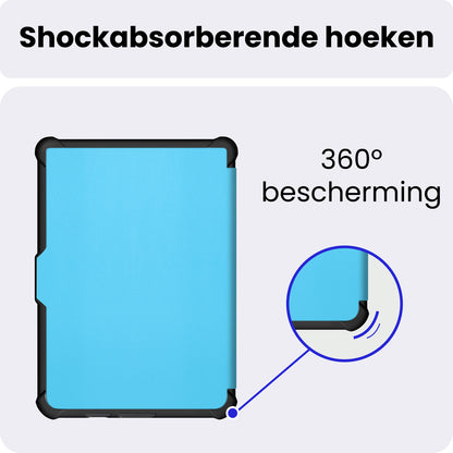 Kobo Clara HD Trifold Bookcase Hoes - Lichtblauw