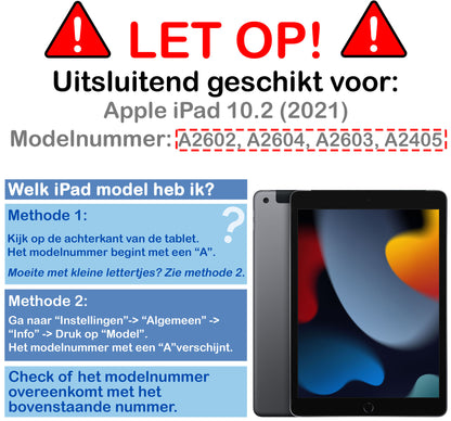 iPad 10.2 2021 Kinderhoes Shockabsorberend Foam - Paars