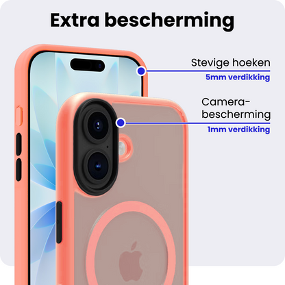iPhone 17 Hoesje Geschikt voor Magsafe Backcover Shockproof - Perzik