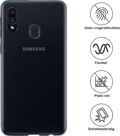 Samsung A40 Hoesje Siliconen - Transparant