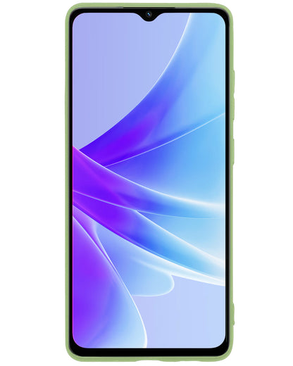 OPPO A57s Hoesje Siliconen Backcover Lichtgewicht - Groen