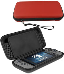 Nintendo Switch OLED Hard Cover Hoes met Koord -Rood