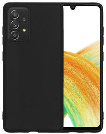 Samsung A33 Hoesje Siliconen Backcover Lichtgewicht - Zwart