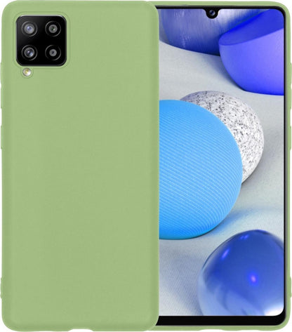Samsung A42 Hoesje Siliconen Backcover Lichtgewicht - Groen