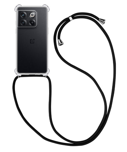 OnePlus 10T Hoesje met Koord Backcover Shockproof - Transparant