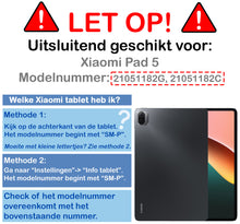 Xiaomi Pad 5 Trifold Bookcase Hoes - Zwart