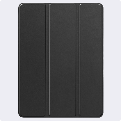 iPad Pro 2024 (13 inch) Trifold Bookcase Hoes met Penhouder voor Apple Pen - Zwart