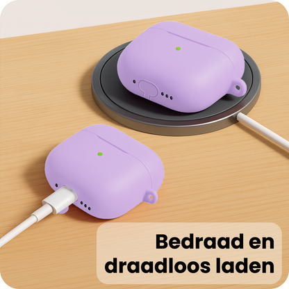 AirPods Pro 3 Hoesje Siliconen Krasbestendig - Lila