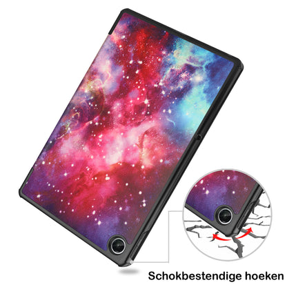 Lenovo Tab M10 Plus 3rd Gen Trifold Bookcase Hoes - Galaxy