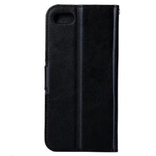 iPhone SE 2020 Hoesje Bookcase Cover met Kaarthouder - Zwart