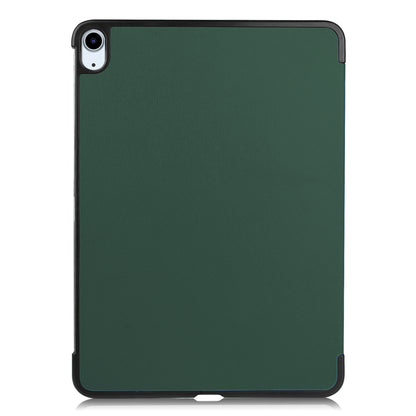 iPad Air 2022 Trifold Bookcase Hoes met Penhouder voor Apple Pen - Donkergroen