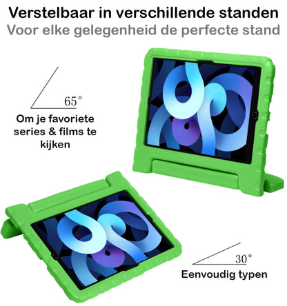 iPad Air 2022 Kinderhoes Shockabsorberend Foam - Groen
