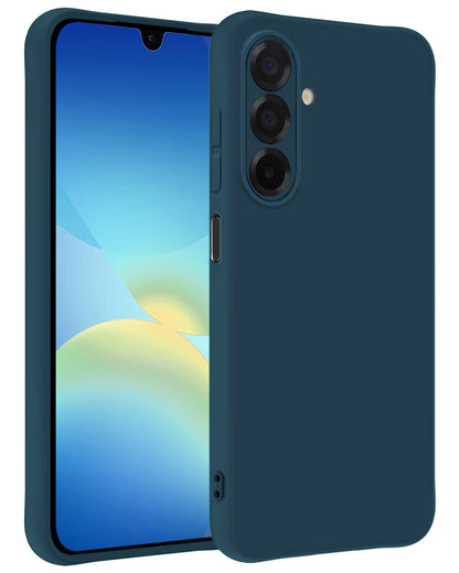 Samsung A26 Hoesje Siliconen Backcover Lichtgewicht - Donkerblauw
