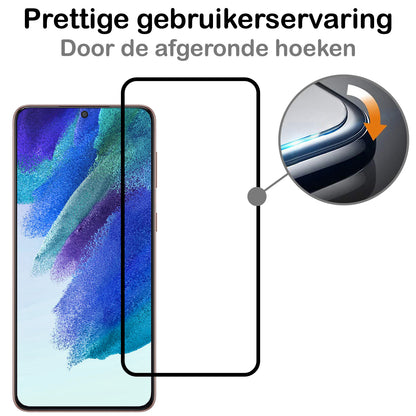 Samsung S21 FE Screenprotector Gehard Glas - Full Screen