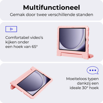 Samsung Galaxy Tab A9 Plus Kinderhoes Shockabsorberend Foam - Zalm