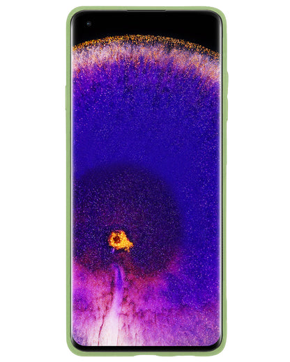 OPPO Find X5 Pro Hoesje Siliconen Backcover Lichtgewicht - Groen