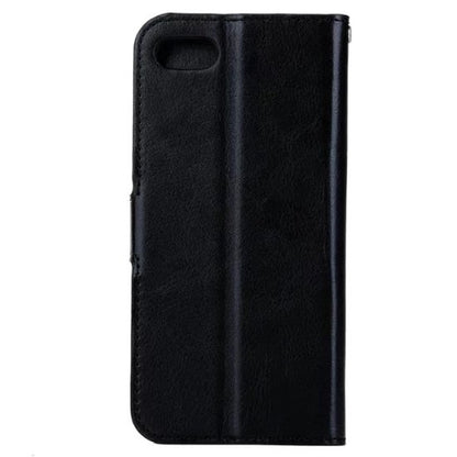 iPhone SE 2020 Hoesje Bookcase Cover met Kaarthouder - Zwart