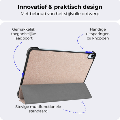 iPad Air 2024 / 2025 (11 inch) Trifold Bookcase Hoes - Goud