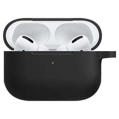 AirPods Pro 2 Hoesje Siliconen met Clip - Zwart