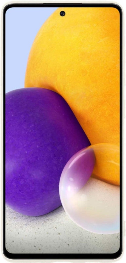 Samsung A72 Hoesje Siliconen Backcover Lichtgewicht - Wit