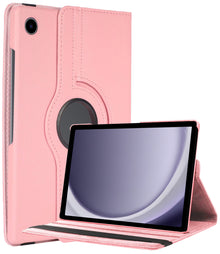 Samsung Galaxy Tab A9 Trifold Bookcase Hoes 360 Graden Draaibaar - Lichtroze