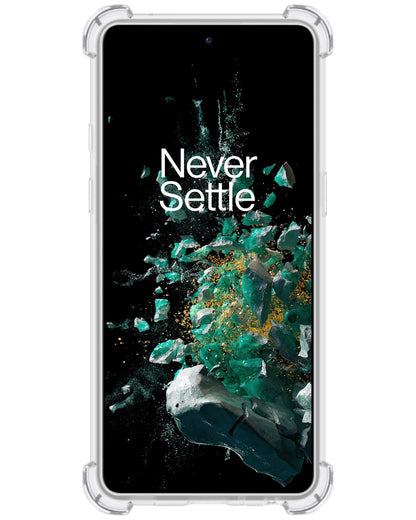 OnePlus 10T Hoesje Shockproof Backcover Siliconen - Transparant