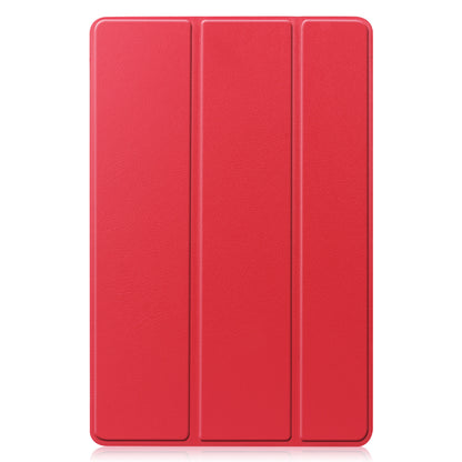 Samsung Galaxy Tab S10 Plus Trifold Bookcase Hoes met Penhouder voor S Pen - Rood