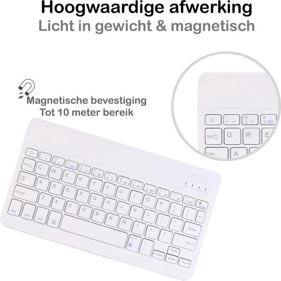 iPad 10.2 2019 Hoesje Toetsenbord Case Kunstleer - Pastelgroen