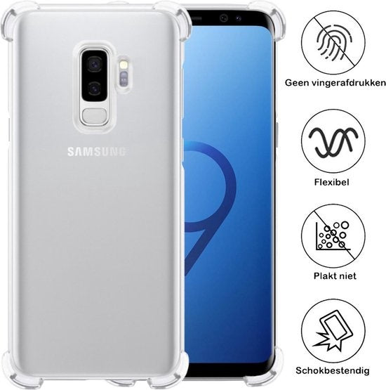 Samsung S9 Plus Hoesje Shock Proof Siliconen - Transparant