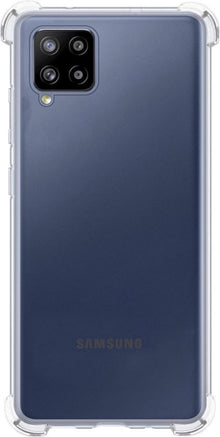Samsung A12 Hoesje Shockproof Backcover Siliconen - Transparant