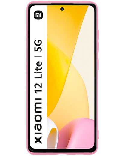 Xiaomi 12 Lite Hoesje Siliconen Backcover Lichtgewicht - Lichtroze