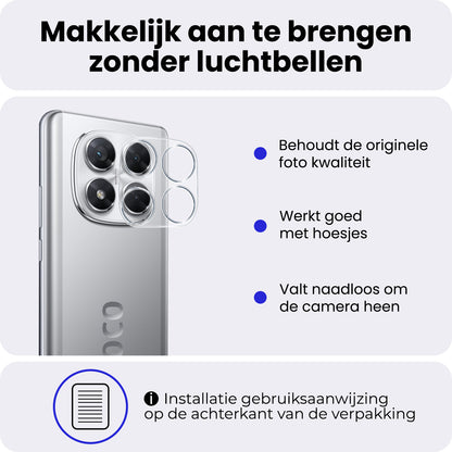 Xiaomi Poco X7 Camera Screenprotector Gehard Glas