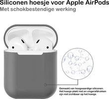 AirPods 1 Hoesje Siliconen Lichtgewicht - Grijs