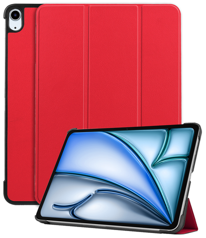 iPad Air 2024 / 2025 (13 inch) Trifold Bookcase Hoes - Rood