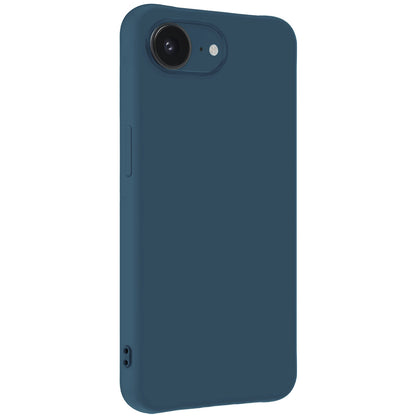 iPhone 16e Hoesje Siliconen Backcover Lichtgewicht - Donkerblauw