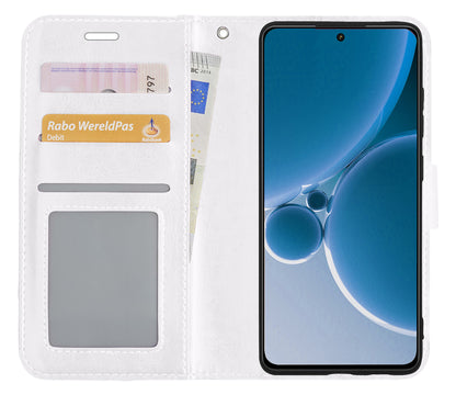 OnePlus Nord 3 Hoesje Bookcase Cover met Kaarthouder - Wit