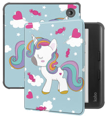 Kobo Libra Colour Bookcase Hoes Shockabsorberend - Eenhoorn