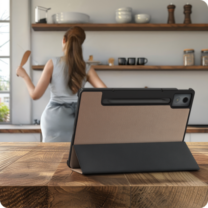 Lenovo Idea Tab Pro Trifold Bookcase Hoes - Rosé goud